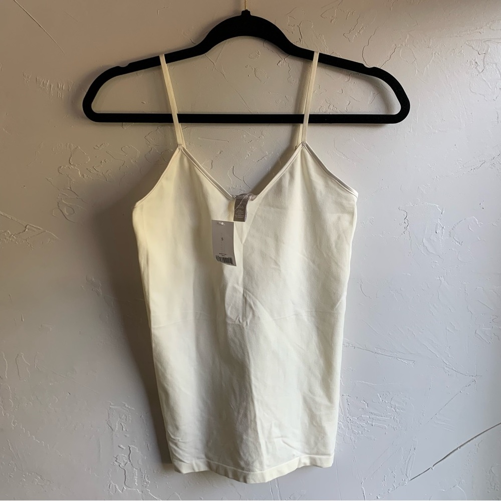 Banana Republic Cream Spaghetti Strap Tank Top